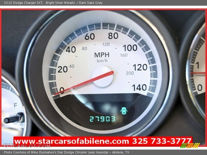 Bright Silver Metallic / Dark Slate Gray 2010 Dodge Charger SXT