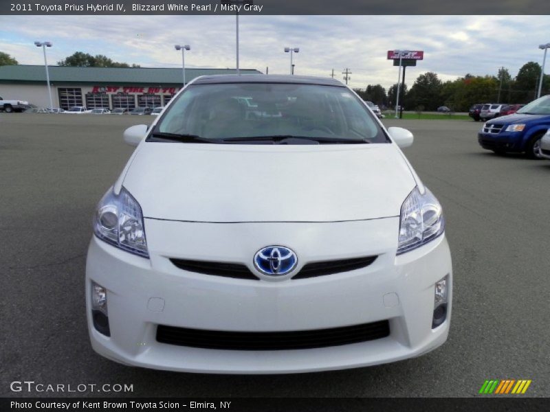 Blizzard White Pearl / Misty Gray 2011 Toyota Prius Hybrid IV