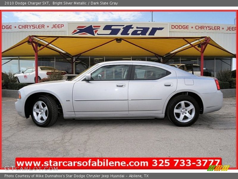 Bright Silver Metallic / Dark Slate Gray 2010 Dodge Charger SXT