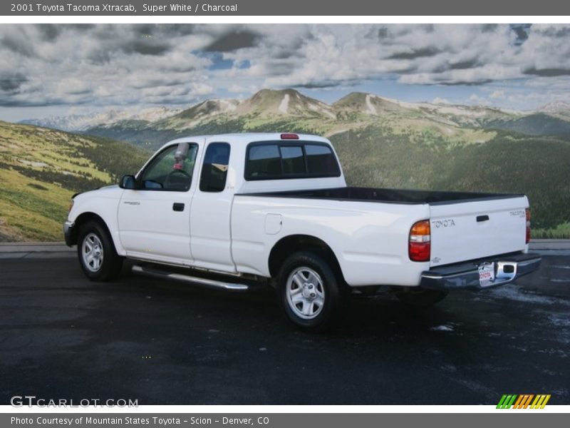 Super White / Charcoal 2001 Toyota Tacoma Xtracab