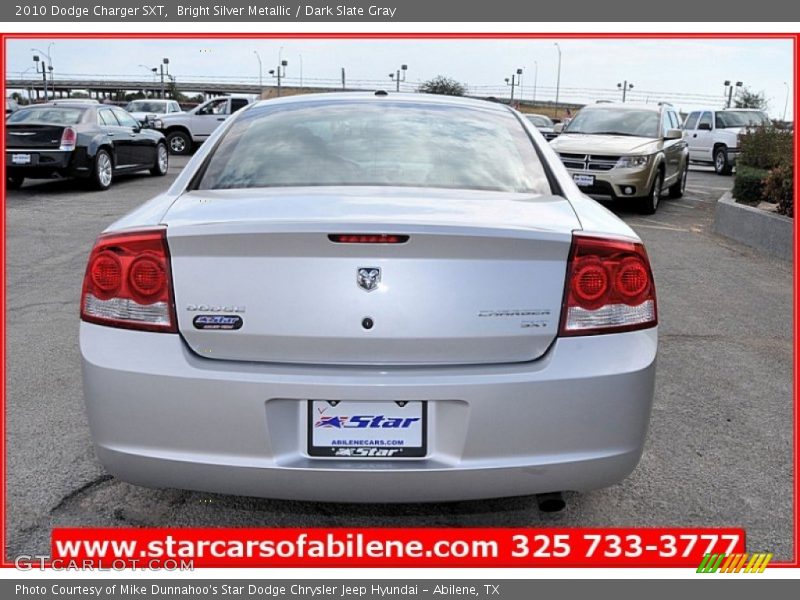 Bright Silver Metallic / Dark Slate Gray 2010 Dodge Charger SXT