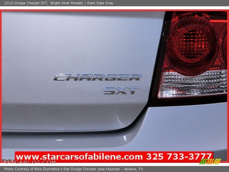 Bright Silver Metallic / Dark Slate Gray 2010 Dodge Charger SXT