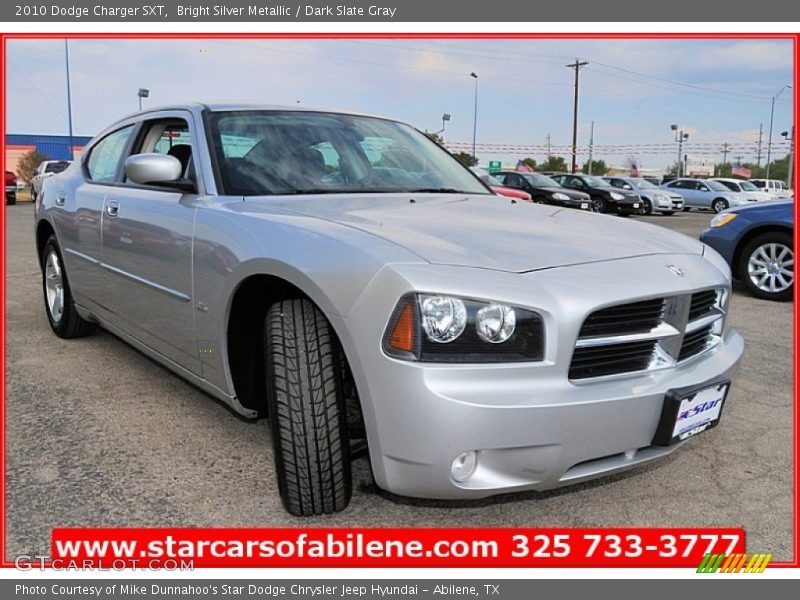 Bright Silver Metallic / Dark Slate Gray 2010 Dodge Charger SXT