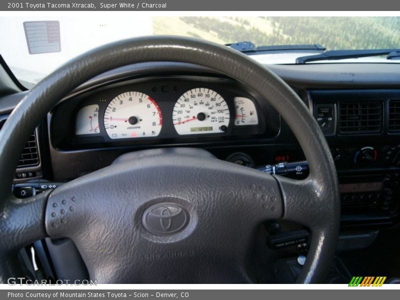 Super White / Charcoal 2001 Toyota Tacoma Xtracab