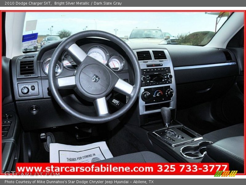 Bright Silver Metallic / Dark Slate Gray 2010 Dodge Charger SXT