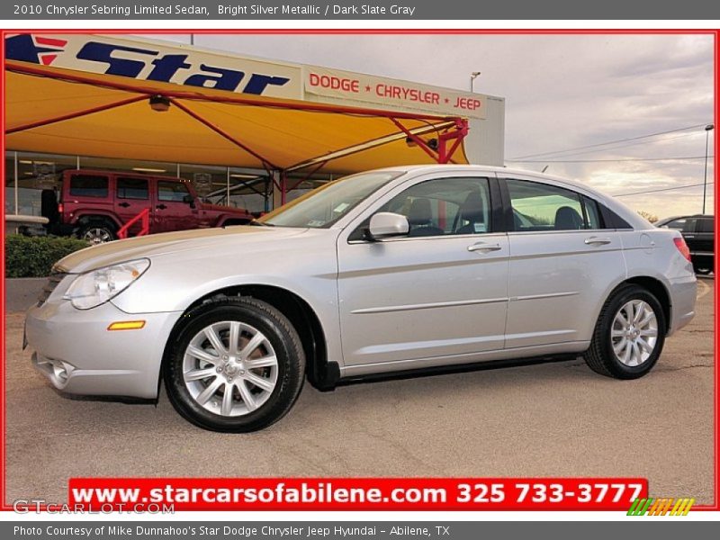 Bright Silver Metallic / Dark Slate Gray 2010 Chrysler Sebring Limited Sedan