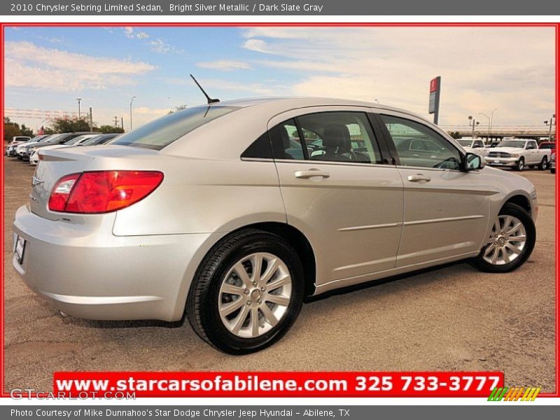 Bright Silver Metallic / Dark Slate Gray 2010 Chrysler Sebring Limited Sedan
