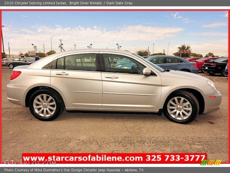 Bright Silver Metallic / Dark Slate Gray 2010 Chrysler Sebring Limited Sedan