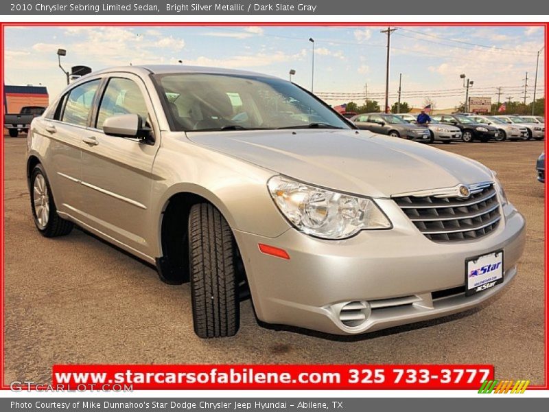 Bright Silver Metallic / Dark Slate Gray 2010 Chrysler Sebring Limited Sedan