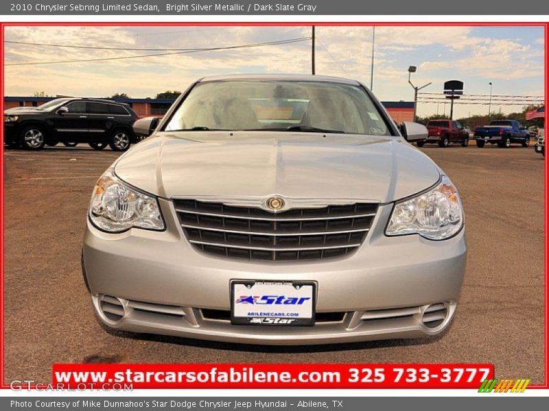 Bright Silver Metallic / Dark Slate Gray 2010 Chrysler Sebring Limited Sedan