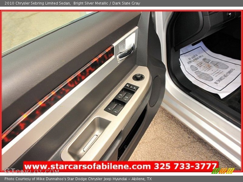 Bright Silver Metallic / Dark Slate Gray 2010 Chrysler Sebring Limited Sedan