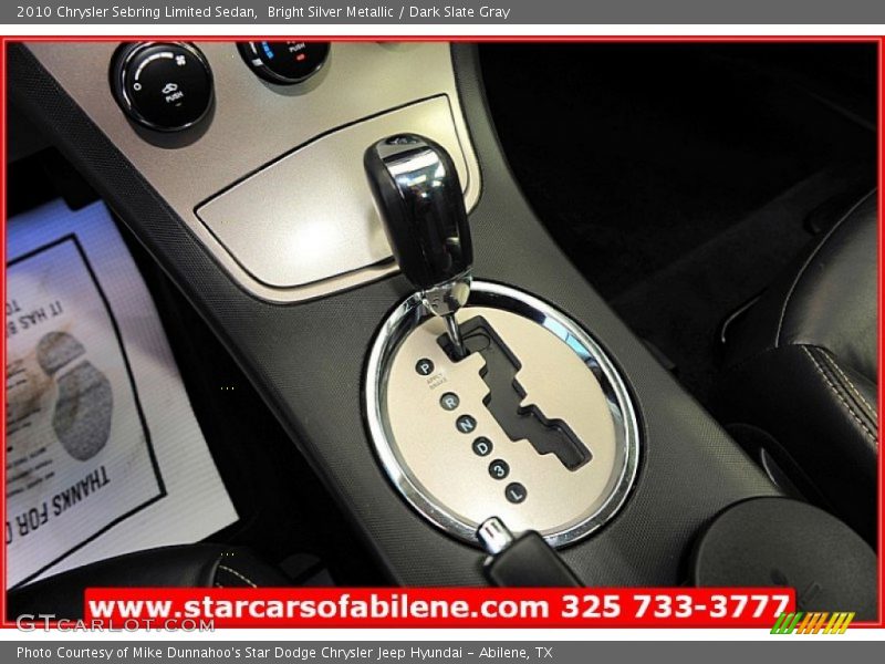 Bright Silver Metallic / Dark Slate Gray 2010 Chrysler Sebring Limited Sedan