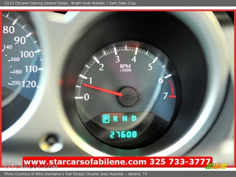 Bright Silver Metallic / Dark Slate Gray 2010 Chrysler Sebring Limited Sedan