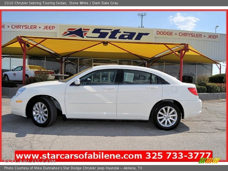 Stone White / Dark Slate Gray 2010 Chrysler Sebring Touring Sedan