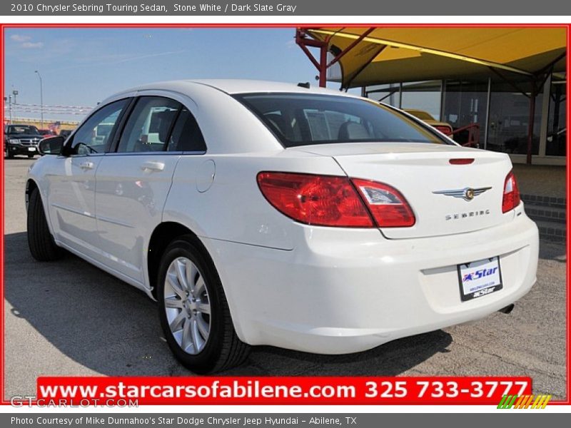 Stone White / Dark Slate Gray 2010 Chrysler Sebring Touring Sedan