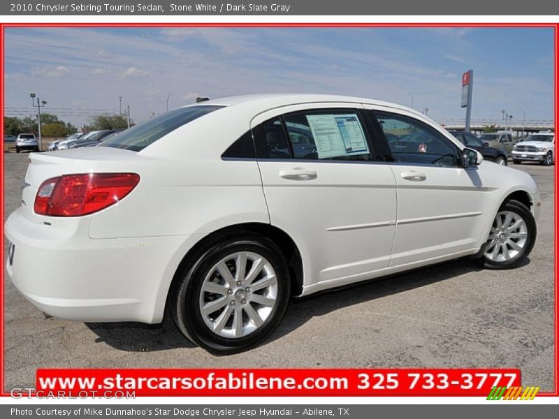 Stone White / Dark Slate Gray 2010 Chrysler Sebring Touring Sedan