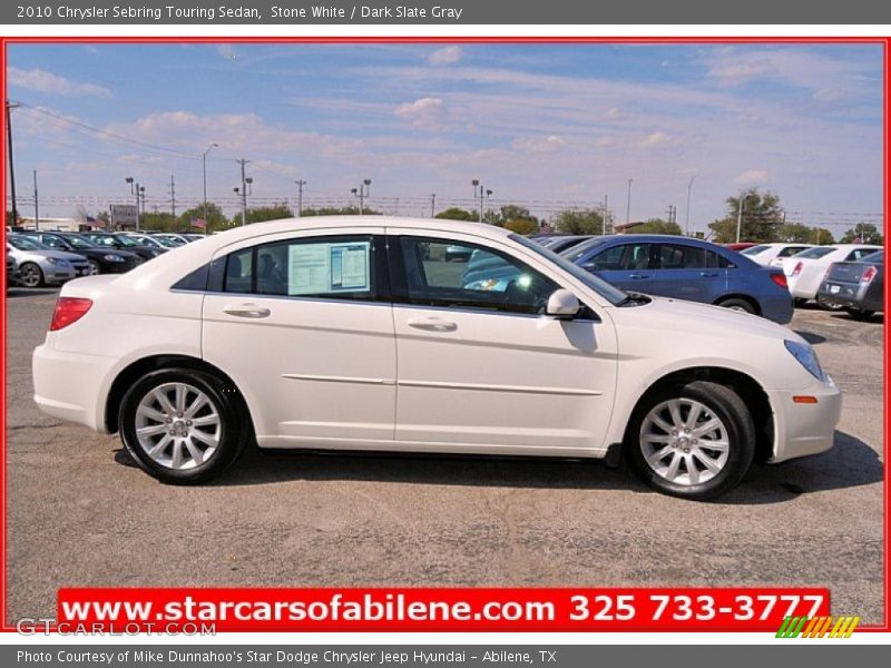 Stone White / Dark Slate Gray 2010 Chrysler Sebring Touring Sedan
