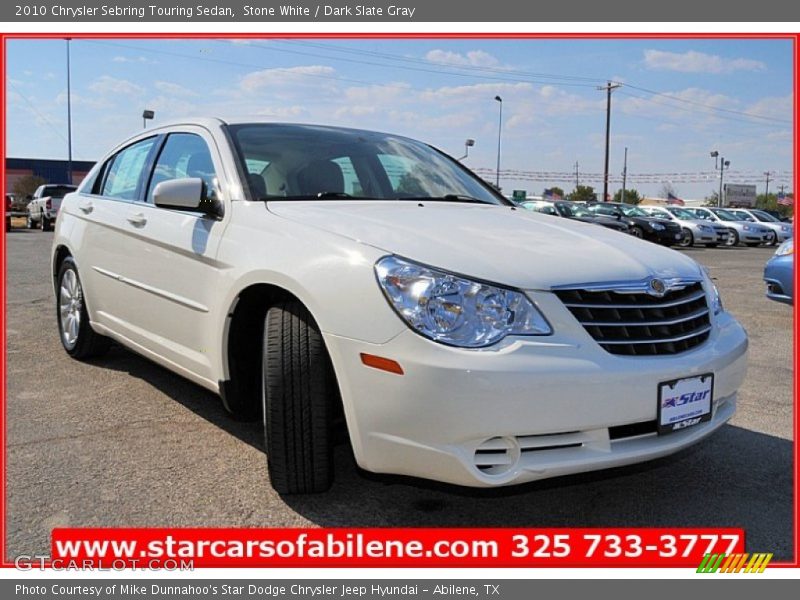 Stone White / Dark Slate Gray 2010 Chrysler Sebring Touring Sedan