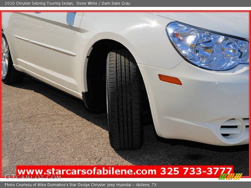 Stone White / Dark Slate Gray 2010 Chrysler Sebring Touring Sedan