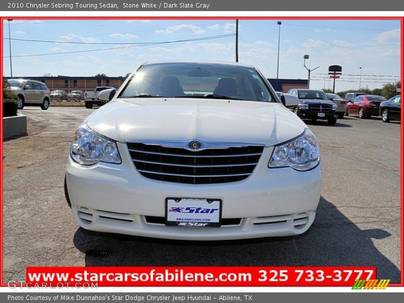 Stone White / Dark Slate Gray 2010 Chrysler Sebring Touring Sedan