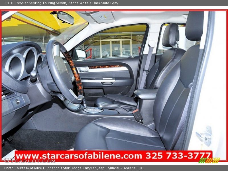 Stone White / Dark Slate Gray 2010 Chrysler Sebring Touring Sedan