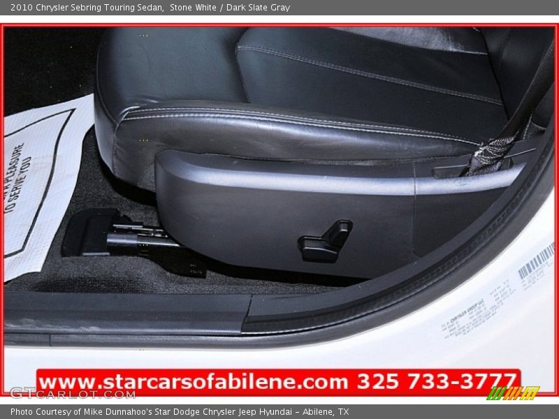 Stone White / Dark Slate Gray 2010 Chrysler Sebring Touring Sedan