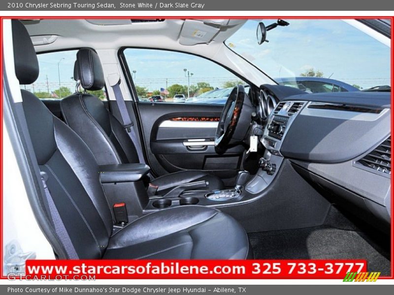 Stone White / Dark Slate Gray 2010 Chrysler Sebring Touring Sedan