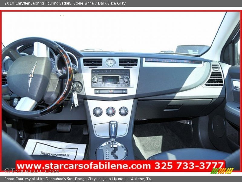 Stone White / Dark Slate Gray 2010 Chrysler Sebring Touring Sedan
