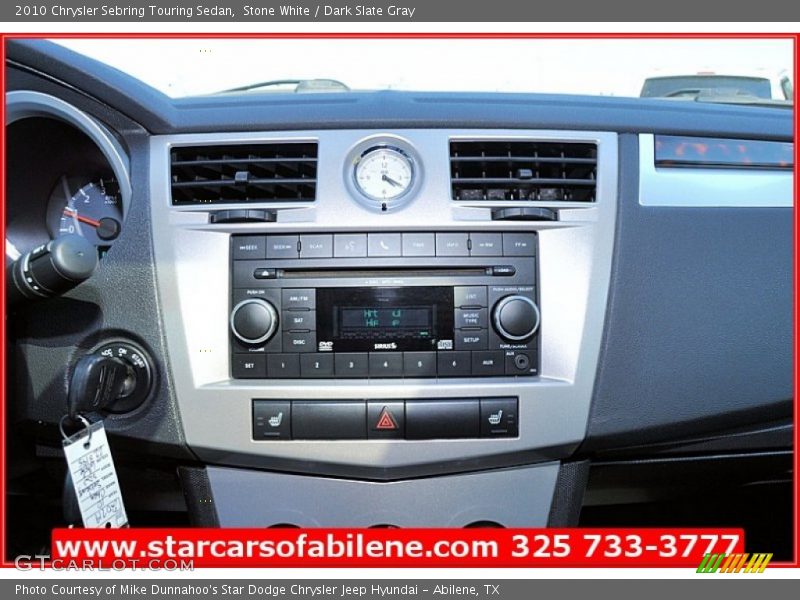Stone White / Dark Slate Gray 2010 Chrysler Sebring Touring Sedan