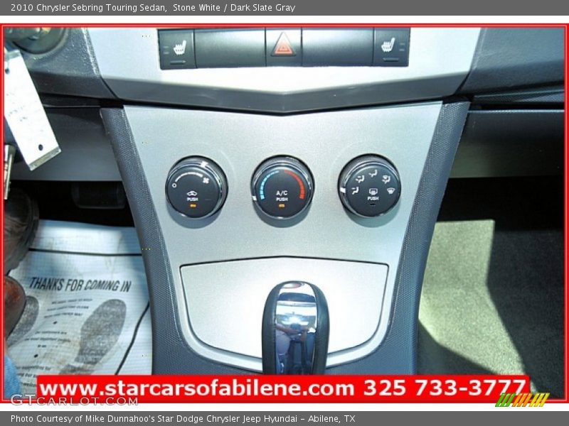 Stone White / Dark Slate Gray 2010 Chrysler Sebring Touring Sedan
