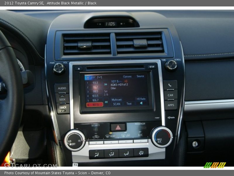 Attitude Black Metallic / Black 2012 Toyota Camry SE