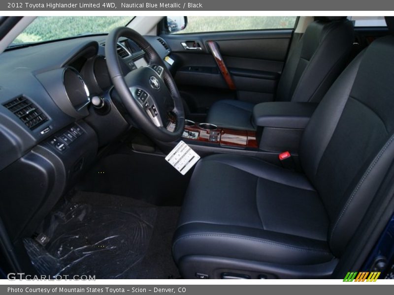 Nautical Blue Metallic / Black 2012 Toyota Highlander Limited 4WD