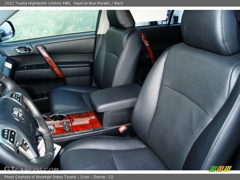 Nautical Blue Metallic / Black 2012 Toyota Highlander Limited 4WD