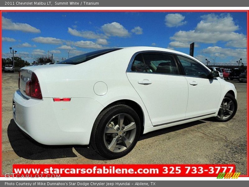 Summit White / Titanium 2011 Chevrolet Malibu LT