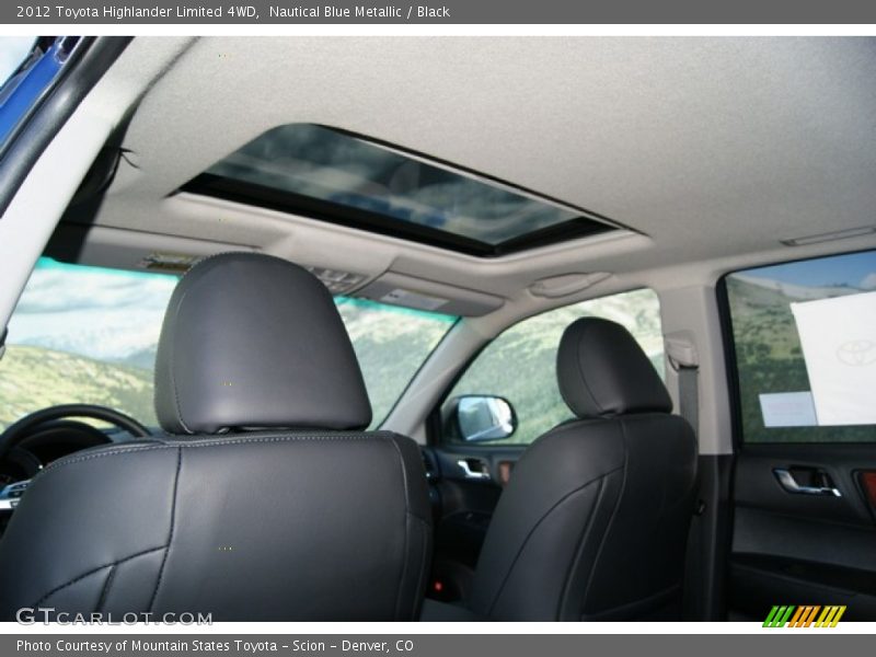 Nautical Blue Metallic / Black 2012 Toyota Highlander Limited 4WD