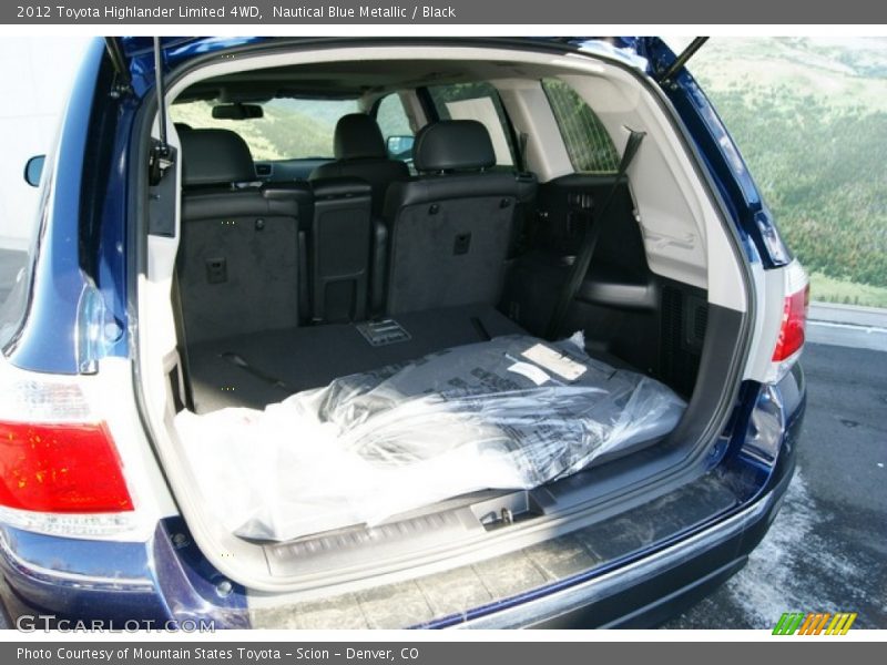Nautical Blue Metallic / Black 2012 Toyota Highlander Limited 4WD
