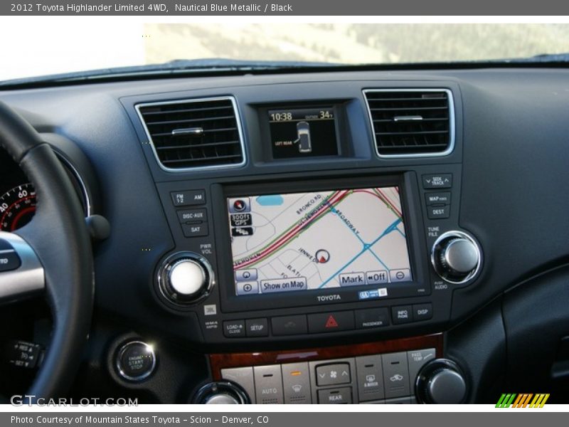 Nautical Blue Metallic / Black 2012 Toyota Highlander Limited 4WD