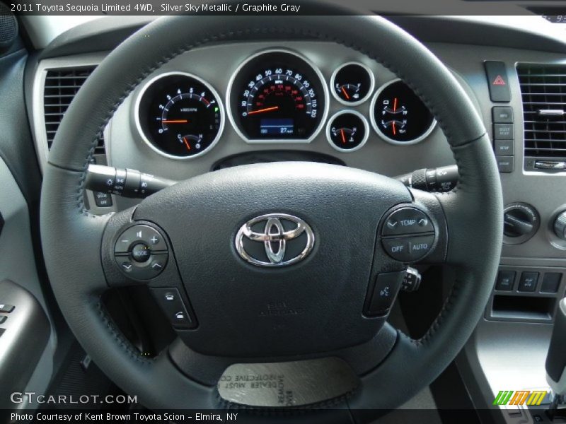 Silver Sky Metallic / Graphite Gray 2011 Toyota Sequoia Limited 4WD