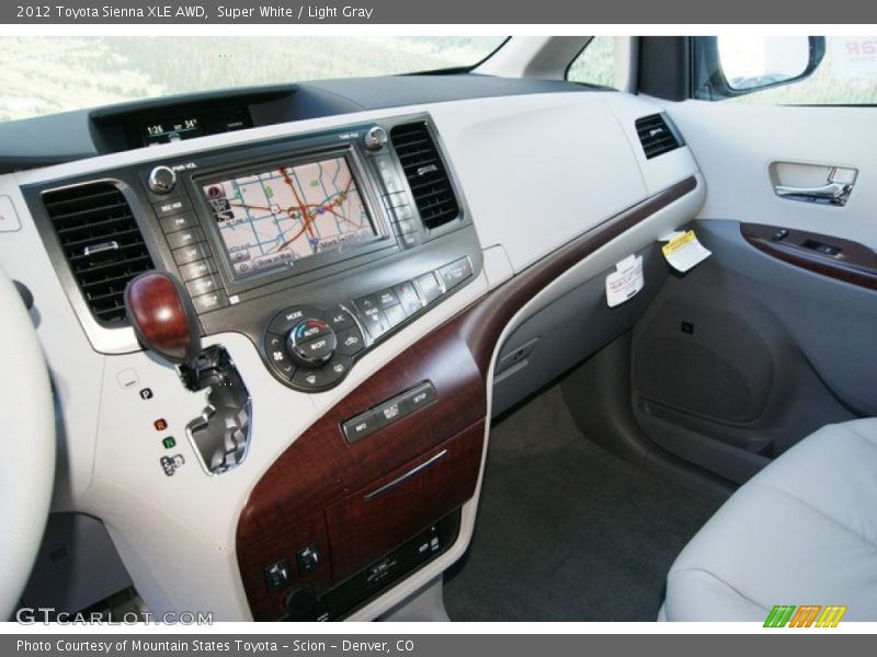 Super White / Light Gray 2012 Toyota Sienna XLE AWD
