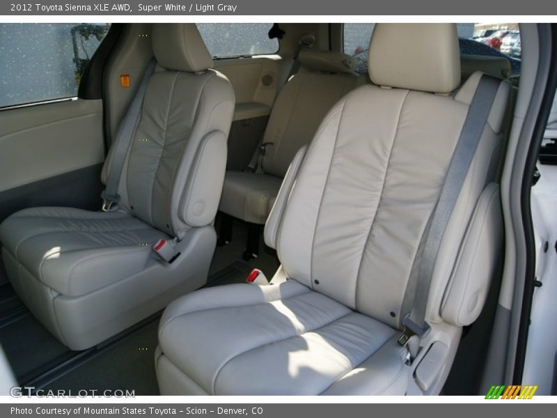  2012 Sienna XLE AWD Light Gray Interior