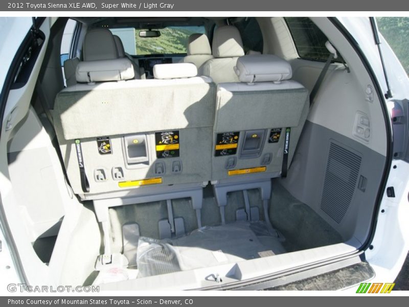 Super White / Light Gray 2012 Toyota Sienna XLE AWD