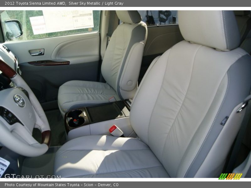 Silver Sky Metallic / Light Gray 2012 Toyota Sienna Limited AWD
