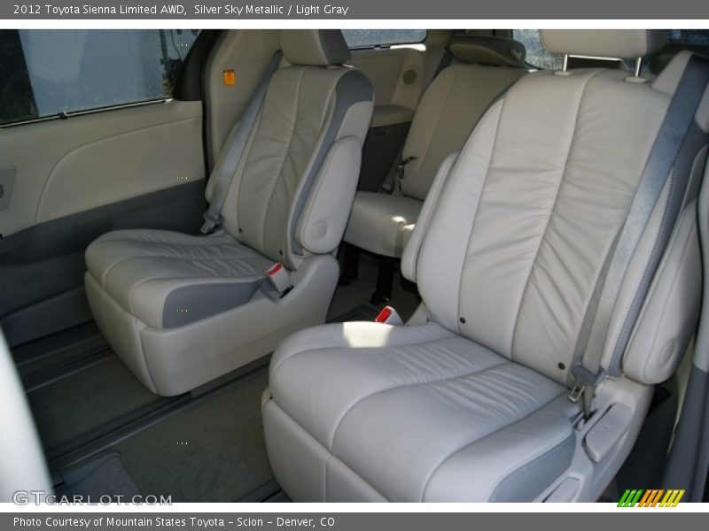 Silver Sky Metallic / Light Gray 2012 Toyota Sienna Limited AWD
