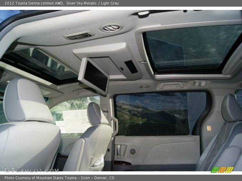 Silver Sky Metallic / Light Gray 2012 Toyota Sienna Limited AWD