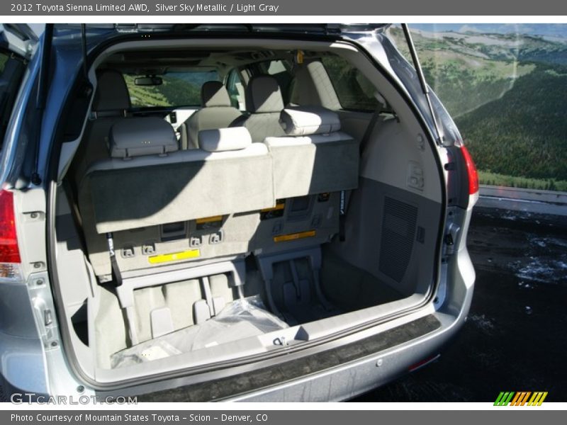 Silver Sky Metallic / Light Gray 2012 Toyota Sienna Limited AWD
