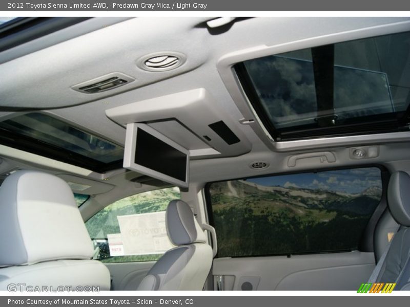 Predawn Gray Mica / Light Gray 2012 Toyota Sienna Limited AWD