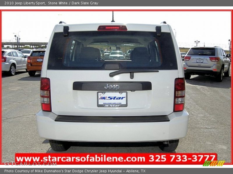 Stone White / Dark Slate Gray 2010 Jeep Liberty Sport
