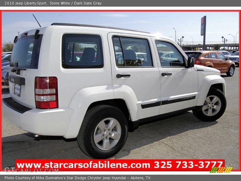 Stone White / Dark Slate Gray 2010 Jeep Liberty Sport