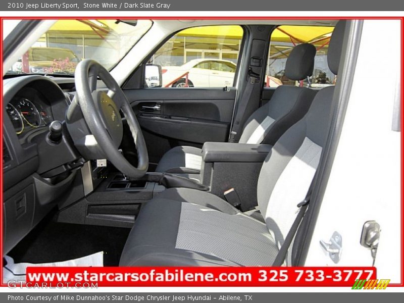 Stone White / Dark Slate Gray 2010 Jeep Liberty Sport