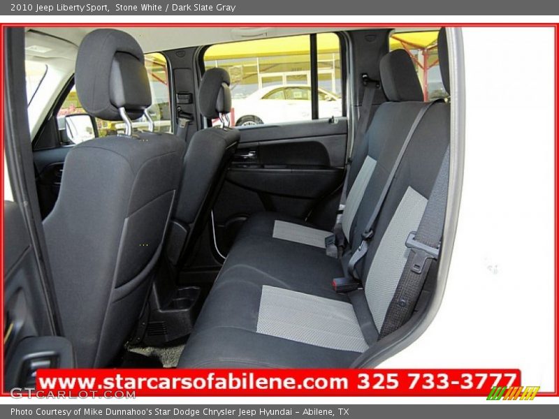 Stone White / Dark Slate Gray 2010 Jeep Liberty Sport
